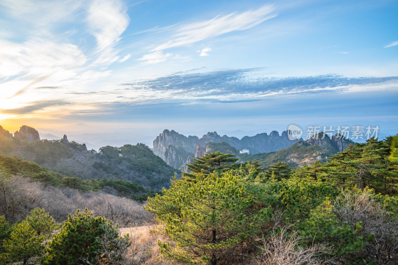 安徽黄山风景区自然风光