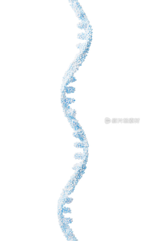 生物科技概念RNA基因元素3D渲染