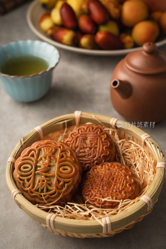 中国传统节日中秋节美食月饼