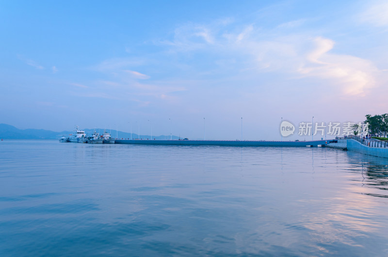 深圳湾公园海港码头海景风光