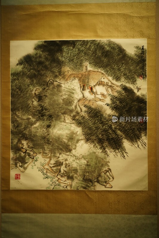 四川成都市天府美术馆展览的珍贵艺术字画