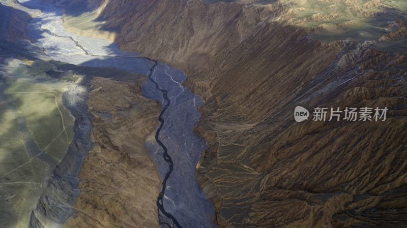 航拍壮丽山河峡谷地貌风景