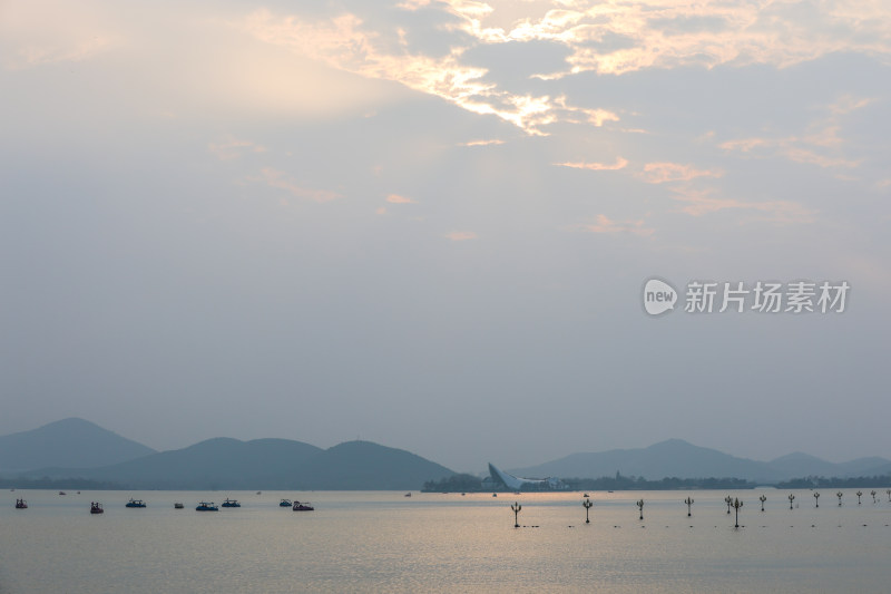 徐州云龙湖落日晚霞美景