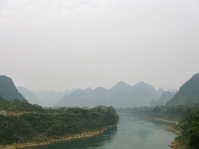 广西境内自驾沿途的山水风光