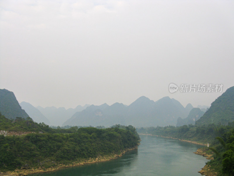 广西境内自驾沿途的山水风光