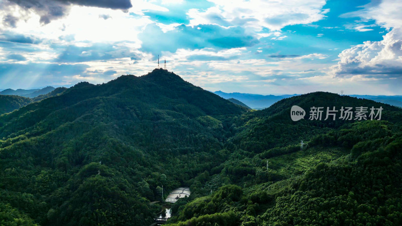 航拍祖国大好河山连绵起伏山川丘陵