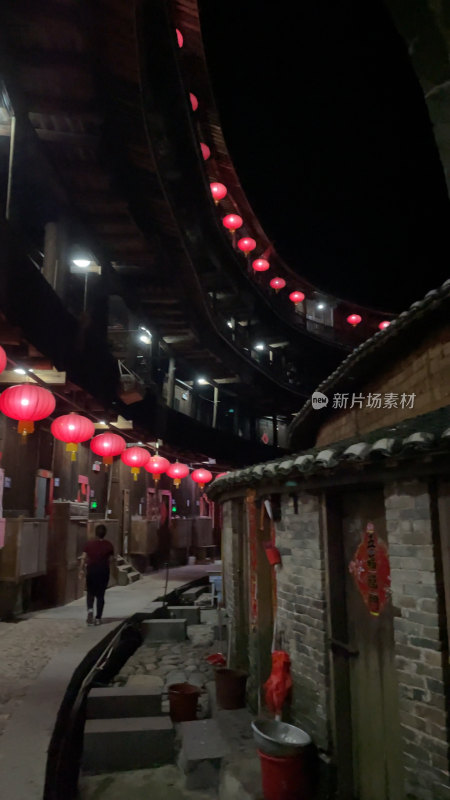 福建南靖土楼夜景