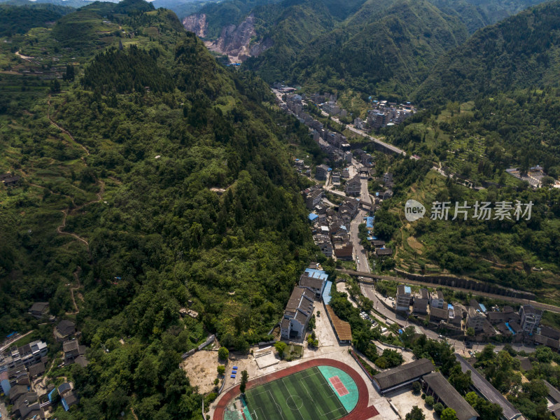 大自然秀丽山川江河航拍图