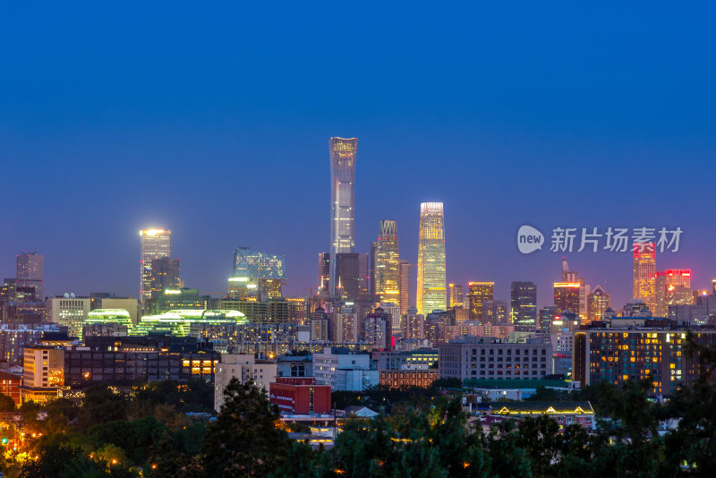中国首都北京夜景