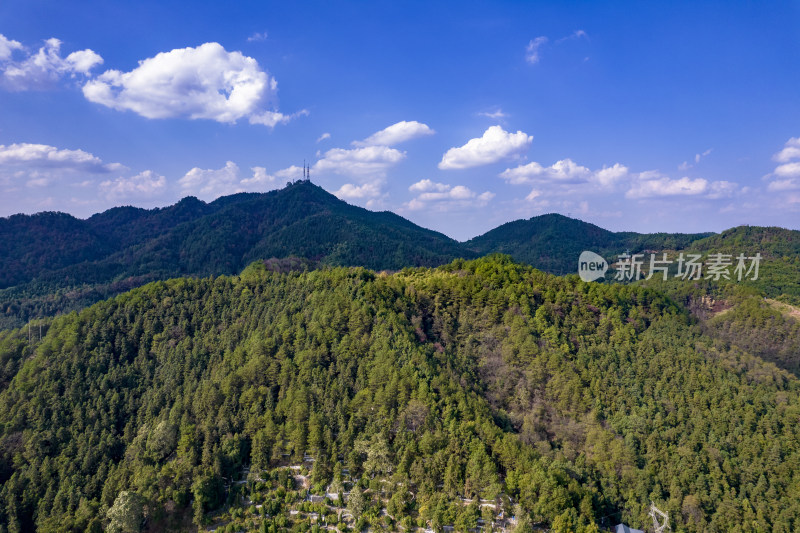 山川丘陵巍峨大山自然风景航拍