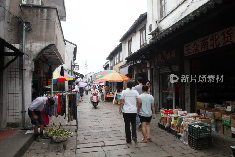 江南水乡古镇临水古建筑景观