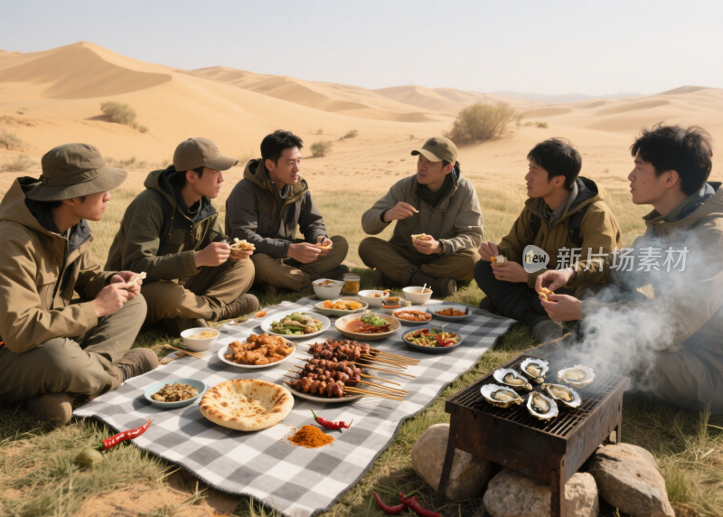 生蚝烤生蚝清蒸生蚝海鲜餐饮美食