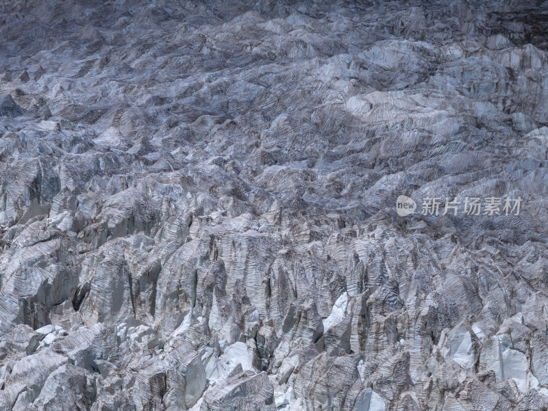 西藏那曲地区布加雪山冰川高空航拍