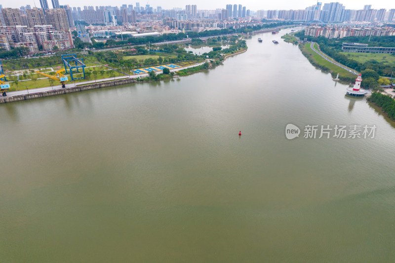 广东佛山城市风光航拍摄影图