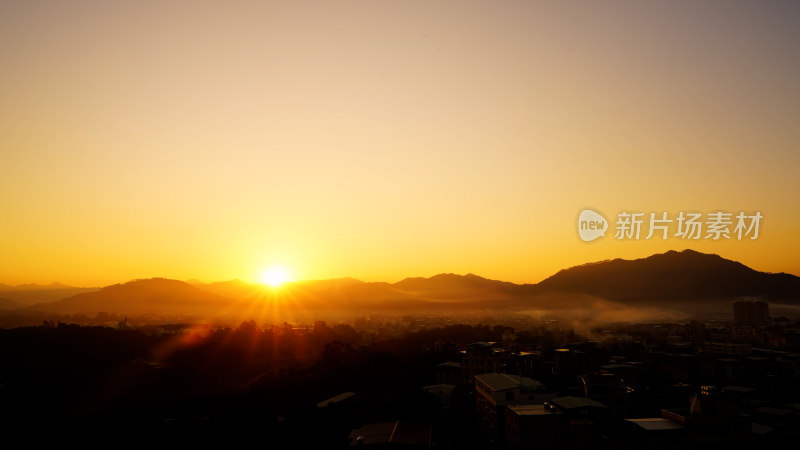 日出阳光天空太阳日出日落夕阳照片摄影