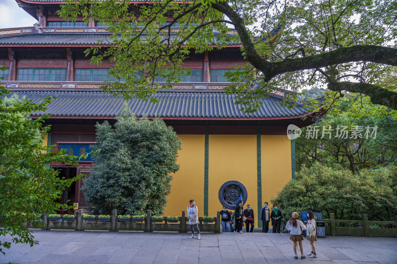 杭州西湖飞来峰灵隐寺千年古刹古建筑