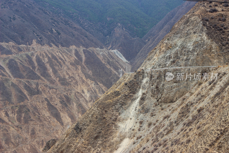 西藏昌都地区G318川藏公路沿途山川风光