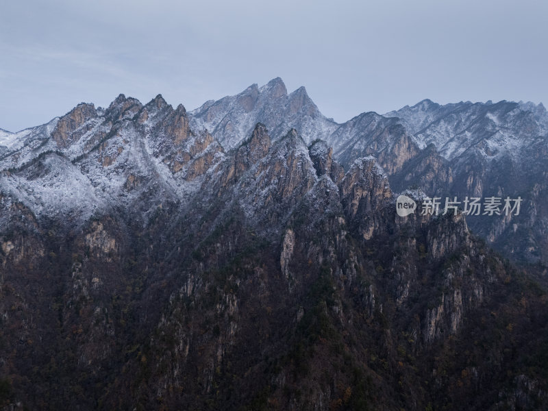 南阳老界岭冬季雪景风光