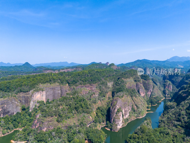 祖国大好河山泰宁大金湖航拍图