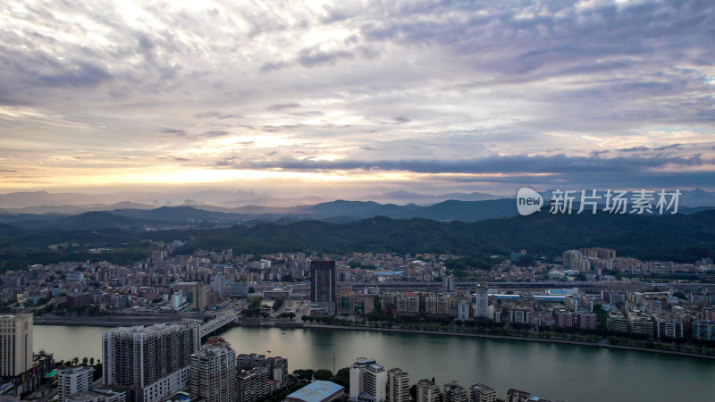 广东韶关城市建设航拍图