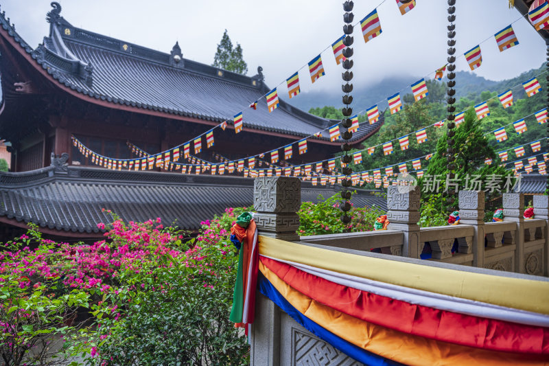 杭州飞来峰景区上天竺法喜禅寺古建筑