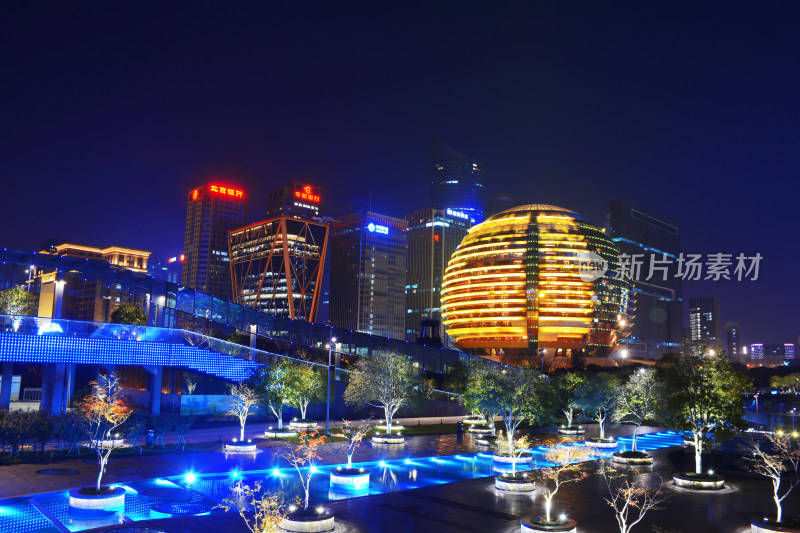 杭州钱江新城夜景