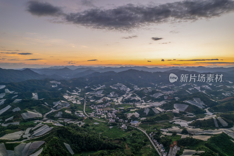 江西赣州赣南寻乌县脐橙种植基地航拍