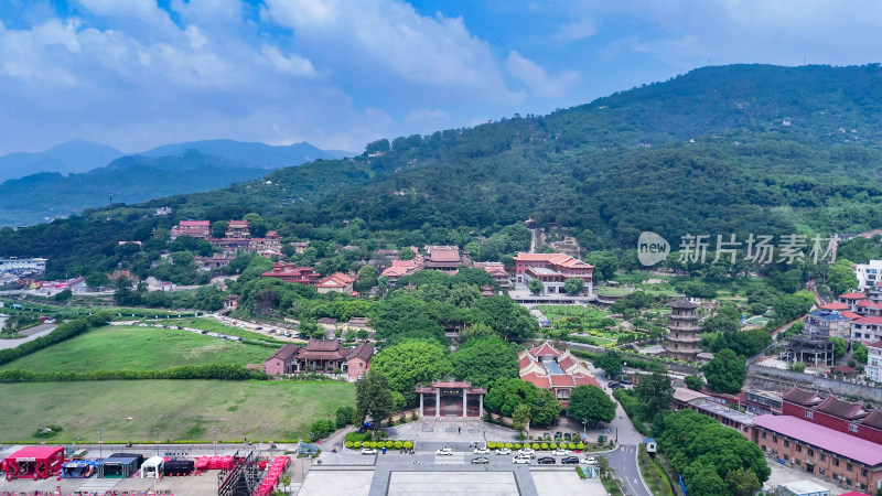 福建莆田南山广化寺释迦文佛塔航拍