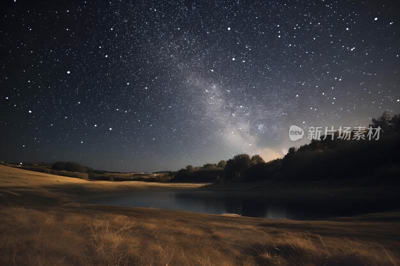 天空背景星空蓝色壁纸