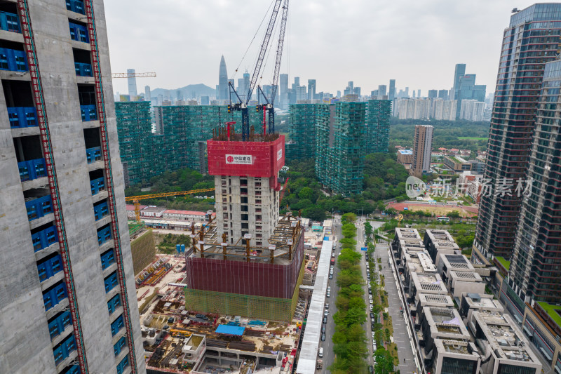 深圳湾超级总部基地建设工地