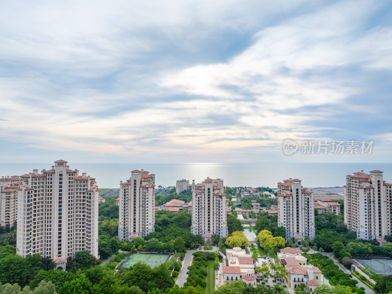 高端住宅小区住宅楼园林景观