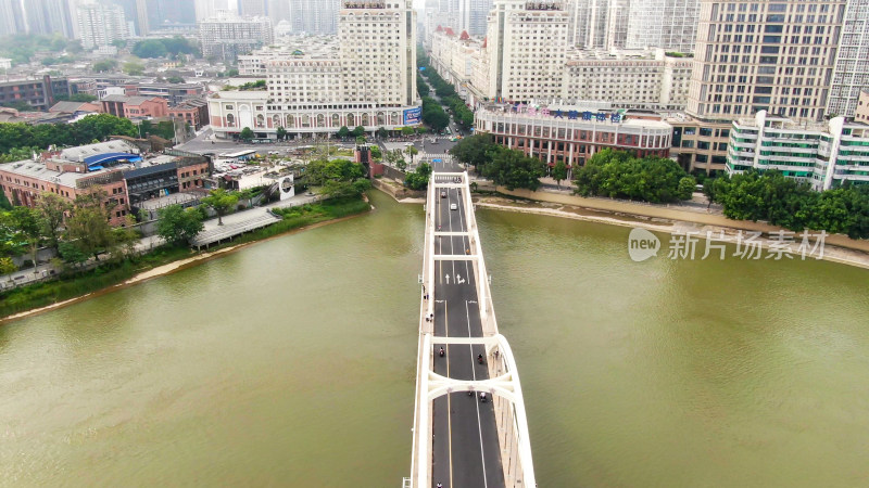 航拍福建福州城市建设