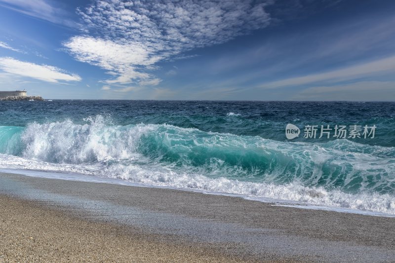 大海浪花巨浪浪潮汹涌海浪波涛汹涌