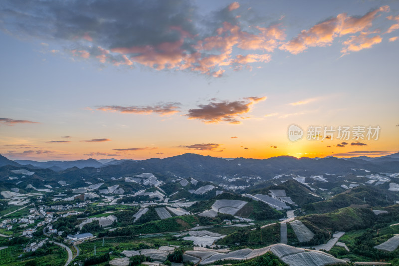 江西赣州赣南寻乌县脐橙种植基地航拍