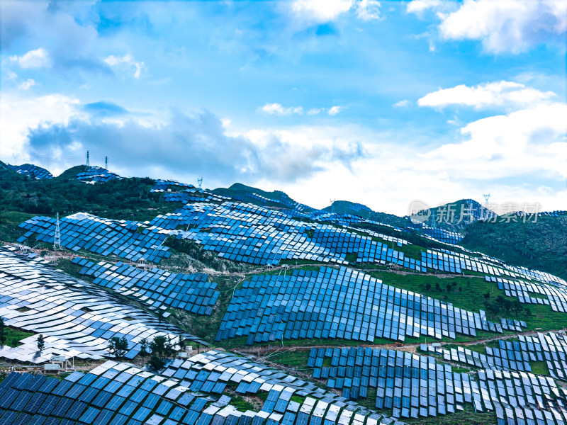 太阳能山地光伏喀斯特地貌