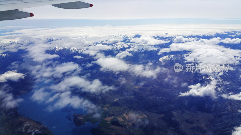 空中俯瞰新西兰基督城全景