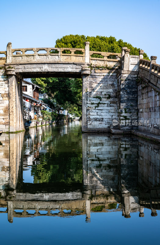 浙江绍兴八字桥街区水乡民居景观