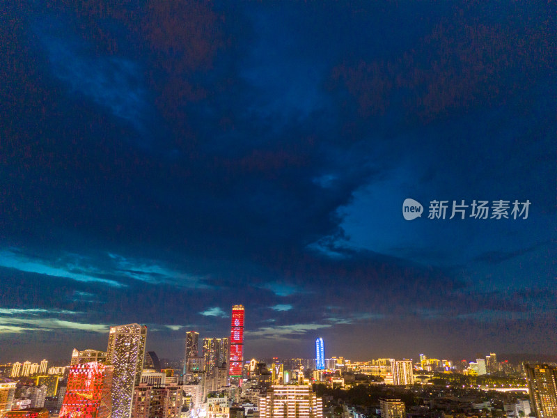 柳州夜景航拍图