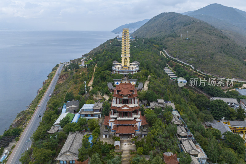 大理罗荃半岛航拍风光