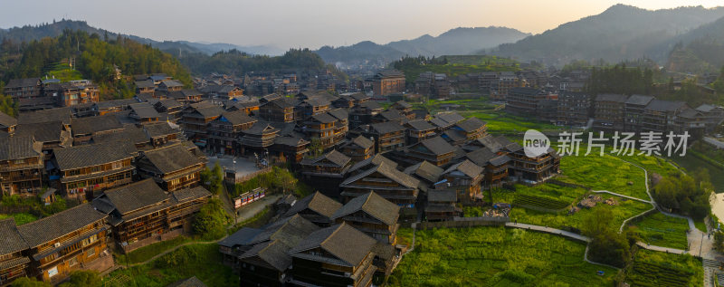 广西柳州市程阳八寨春天风光