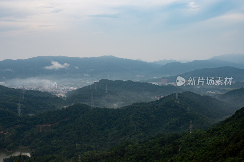 中山神湾丫髻山山顶风光