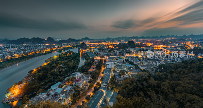 桂林市区城建风景