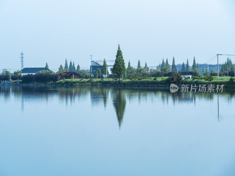 绍兴江南水乡东鉴湖风景