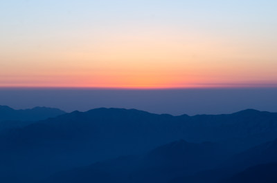 安徽黄山日出云海风光