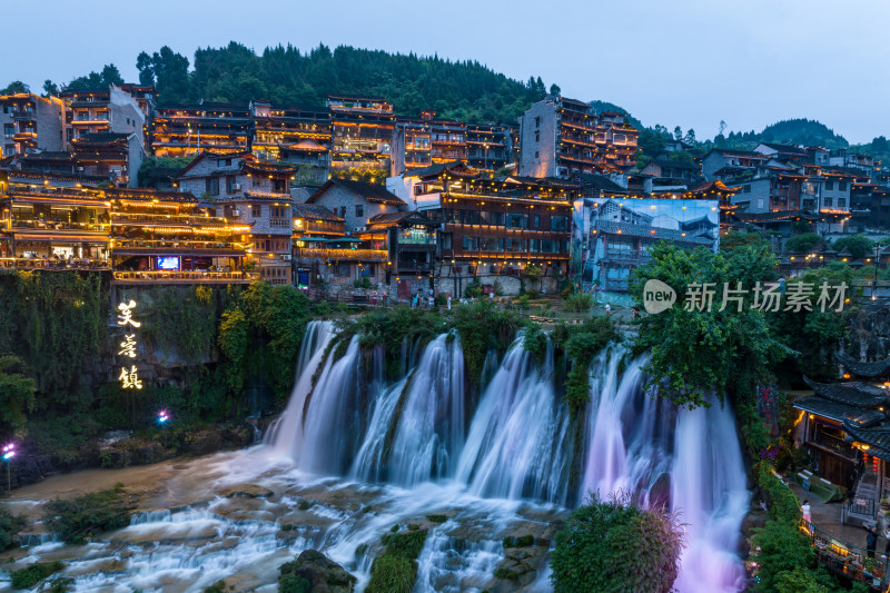 湖南芙蓉镇夜景