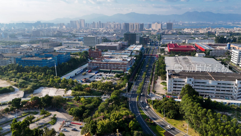 厦门海沧新阳工业城市全景俯瞰图