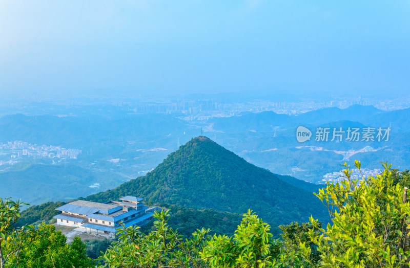 深圳梧桐山旅游景区绿色山林自然风光