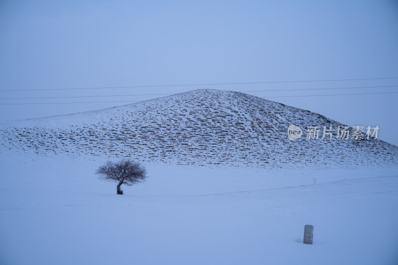 内蒙古坝上冬季风光