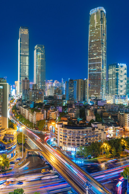 长沙城市风光夜景