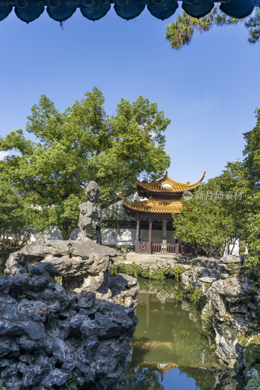 杭州西湖景区文澜阁风景